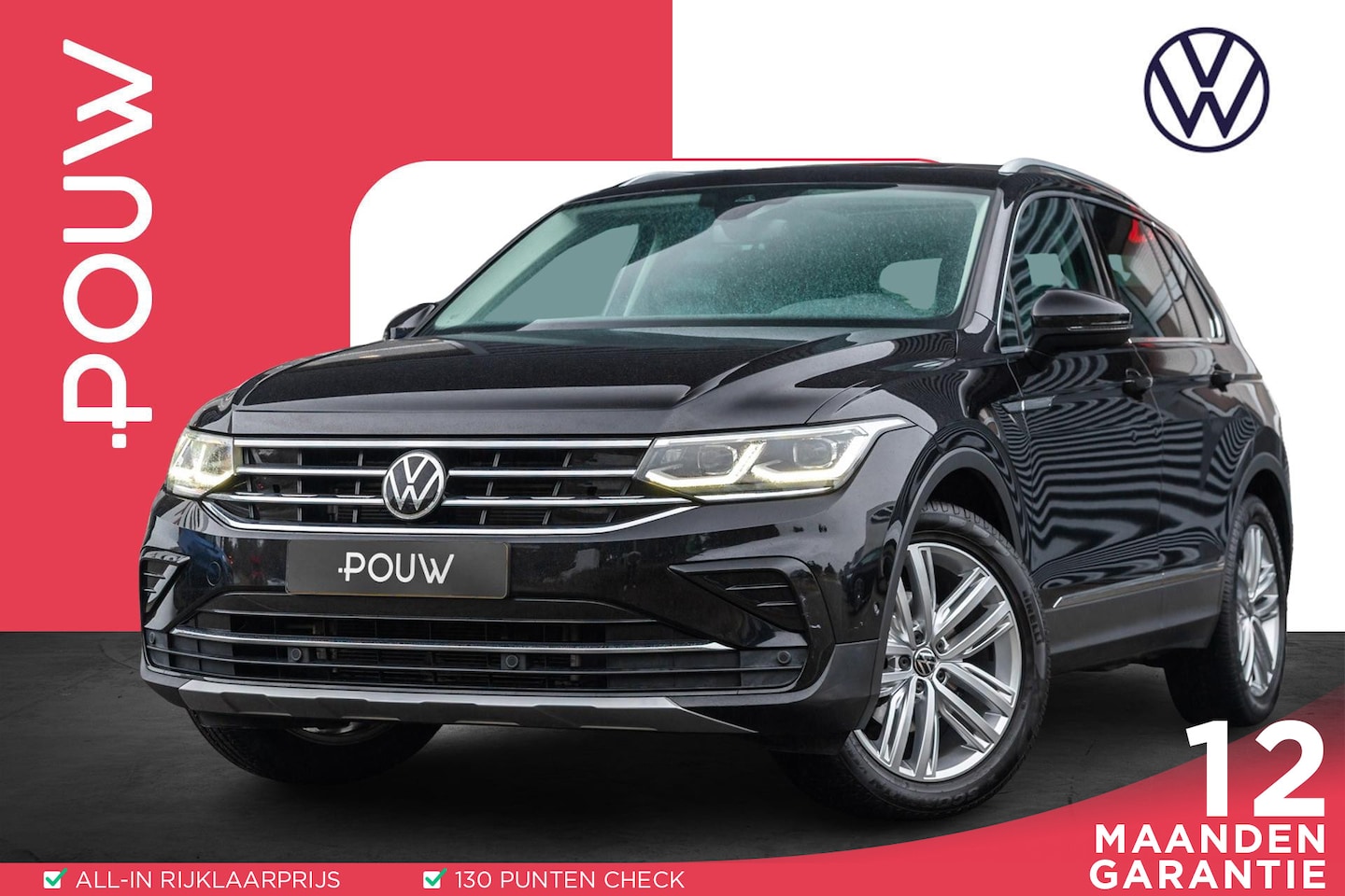 Volkswagen Tiguan - 1.5 TSI 150pk DSG Elegance | Trekhaak Wegklapbaar | Panoramadak | ERGO-Comfortstoelen - AutoWereld.nl