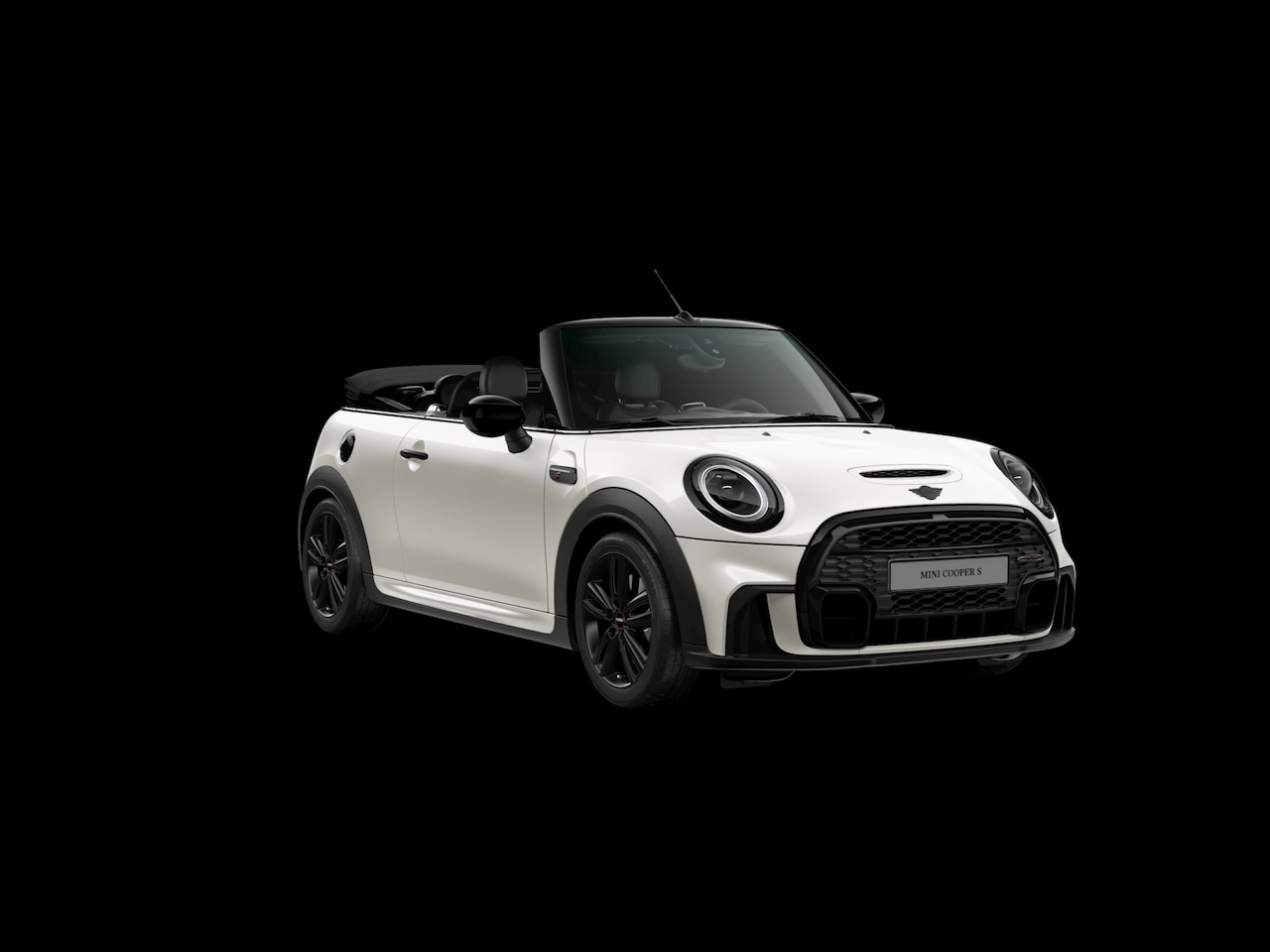 MINI Cabrio - 2.0 Cooper S F1 Aut. | JCW-Trim | Navi | Leder | PDC | Black Pack | 17"LM | Nanuq White - AutoWereld.nl