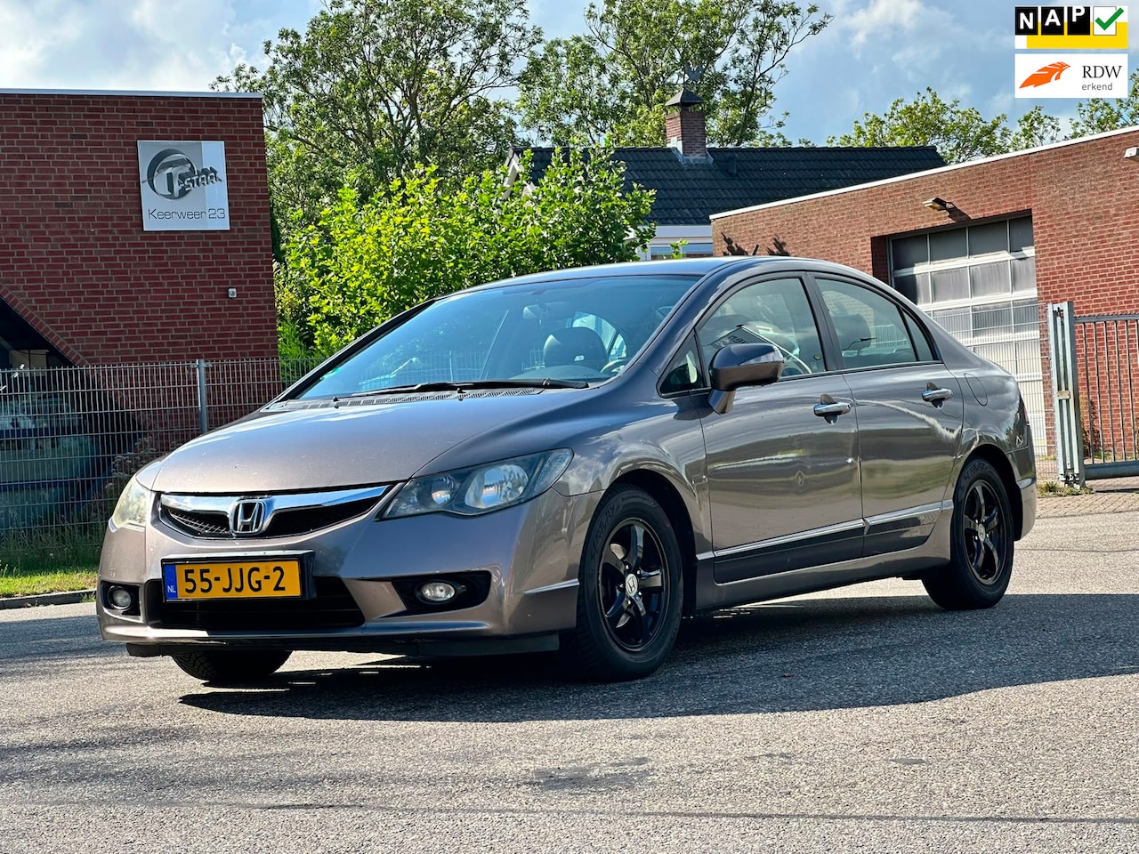 Honda Civic - 1.3 Hybrid Comfort Automaat*Leder*Carplay*Cruise*Stoelverwarming*Clima*NAP*LM velgen* - AutoWereld.nl