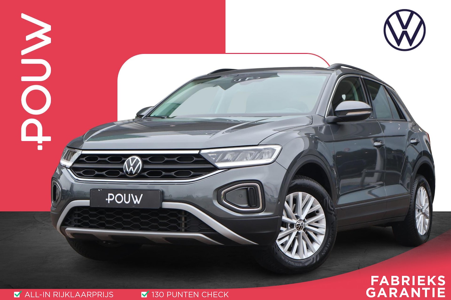 Volkswagen T-Roc - 1.0 TSI Life | Navigatie | Parkeersensoren | Adaptive Cruise | Carplay - AutoWereld.nl