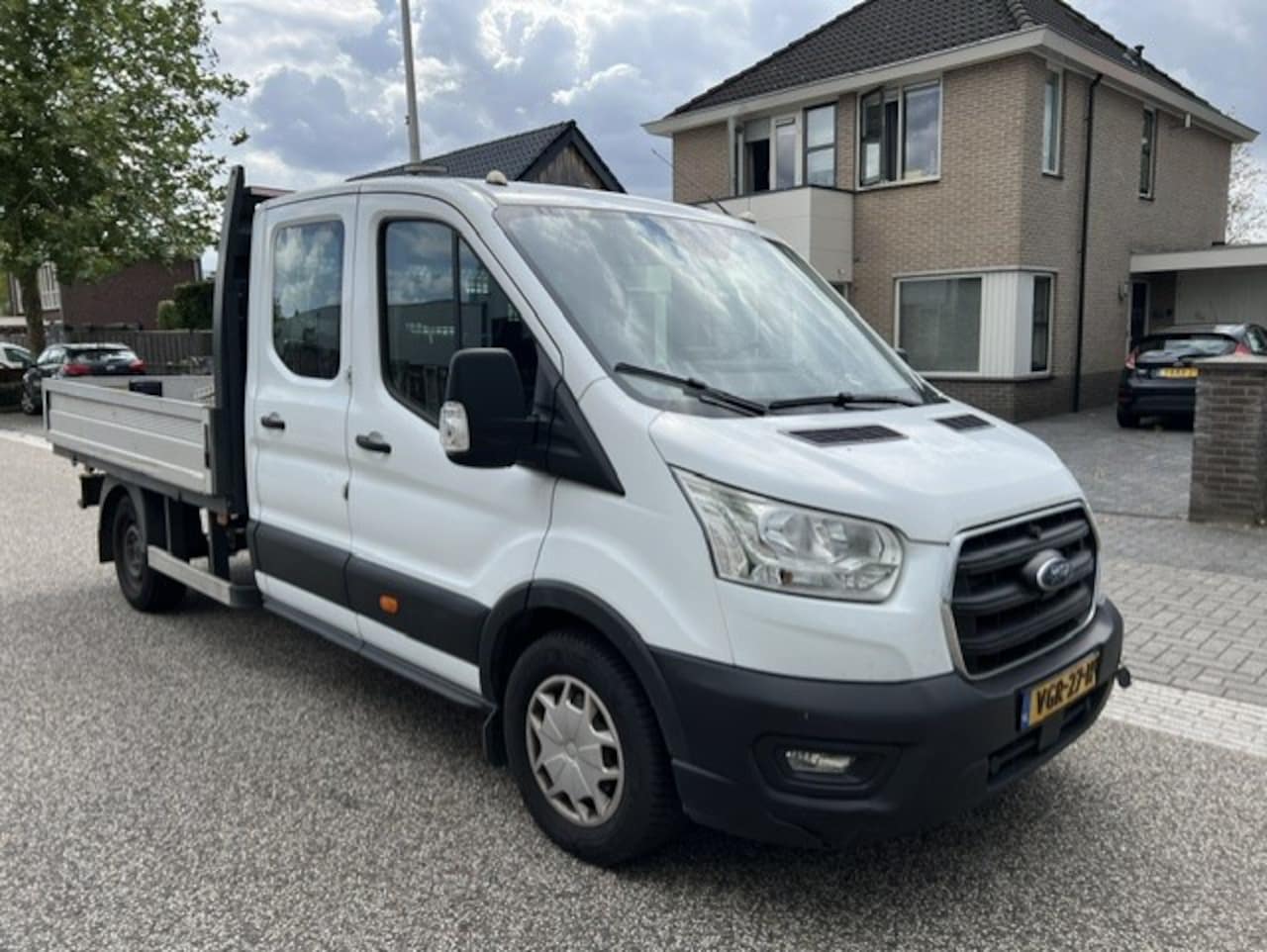 Ford Transit - 350 2.0 TDCI 96KW DC PICK UP PRITSCHE AIRCO KLIMA EURO6 - AutoWereld.nl