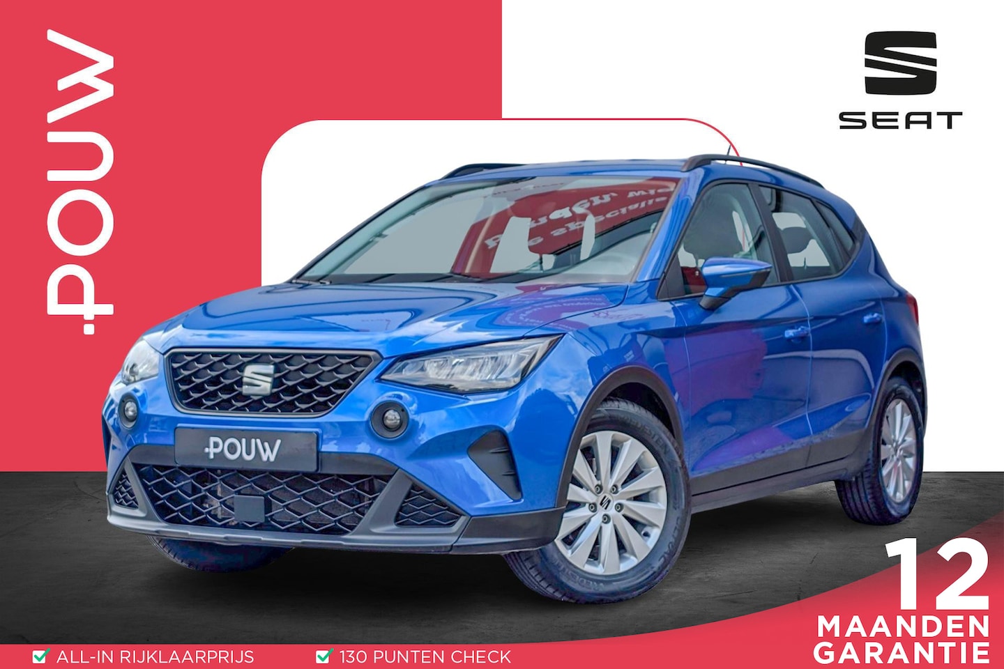 SEAT Arona - 1.0 TSI 95pk Style | App connect | Climatronic | PDC achter - AutoWereld.nl
