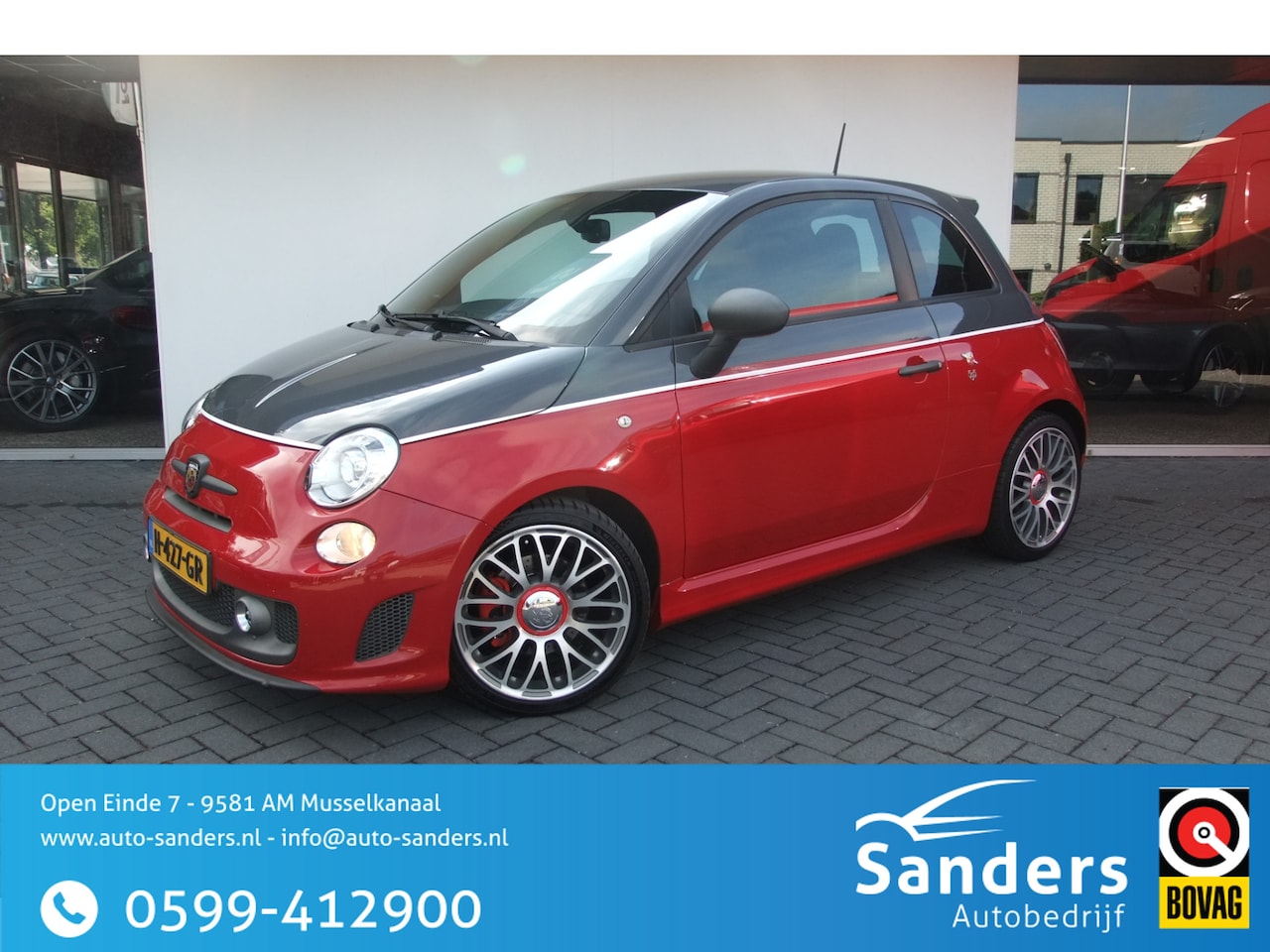 Fiat 500 Abarth - 1.4 T-Jet Competizione / Interscope/ 595 / Sabelt stoelen/ Xenon/ Parkeersensoren - AutoWereld.nl