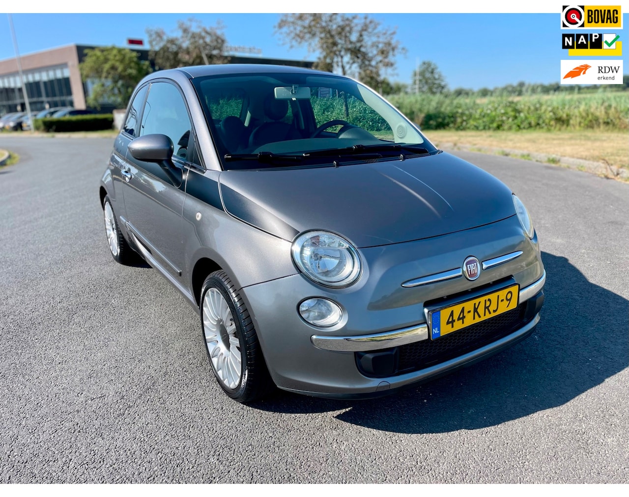 Fiat 500 - 1.2 Sport 1.2 Sport, Aut, Airco, Elektr ramen, Lmv, Radio-CD/MP3 speler, Spoiler, Half leder, Geen i - AutoWereld.nl