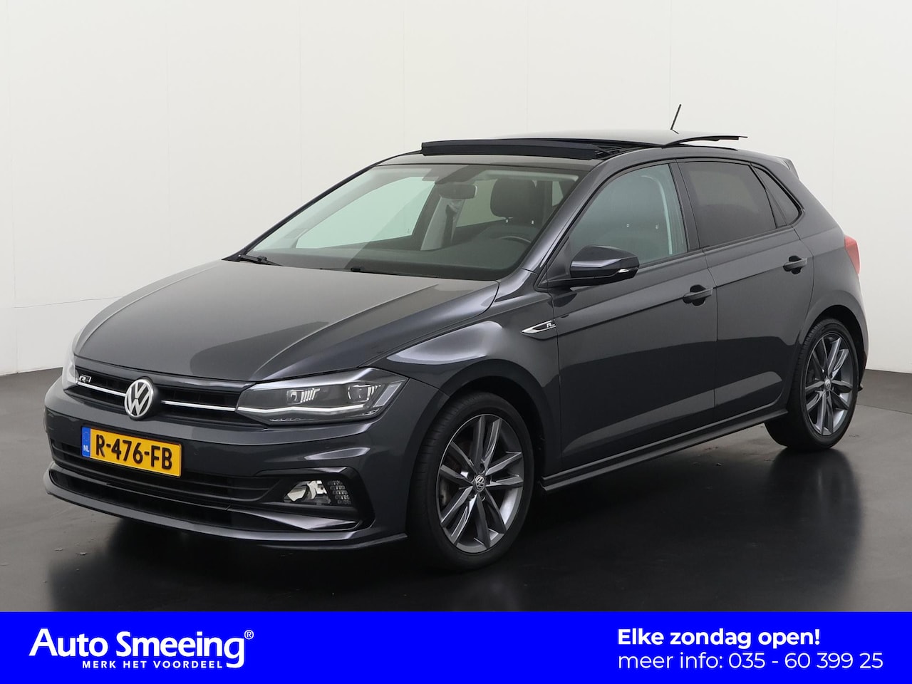 Volkswagen Polo - 1.5 TSI R-Line DSG | Schuifdak | Navigatie | 17" Pamplona | Stoelverwarming | Zondag Open! - AutoWereld.nl