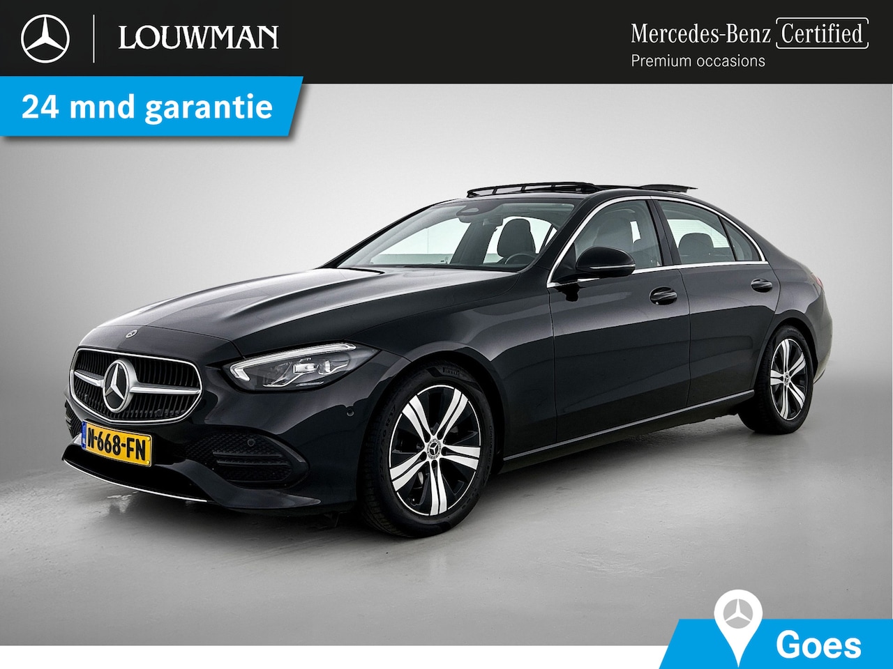 Mercedes-Benz C-klasse - 180 Luxury Line | Panoramadak | Sfeerverlichting | Cruise Control | Inclusief 24 maanden M - AutoWereld.nl