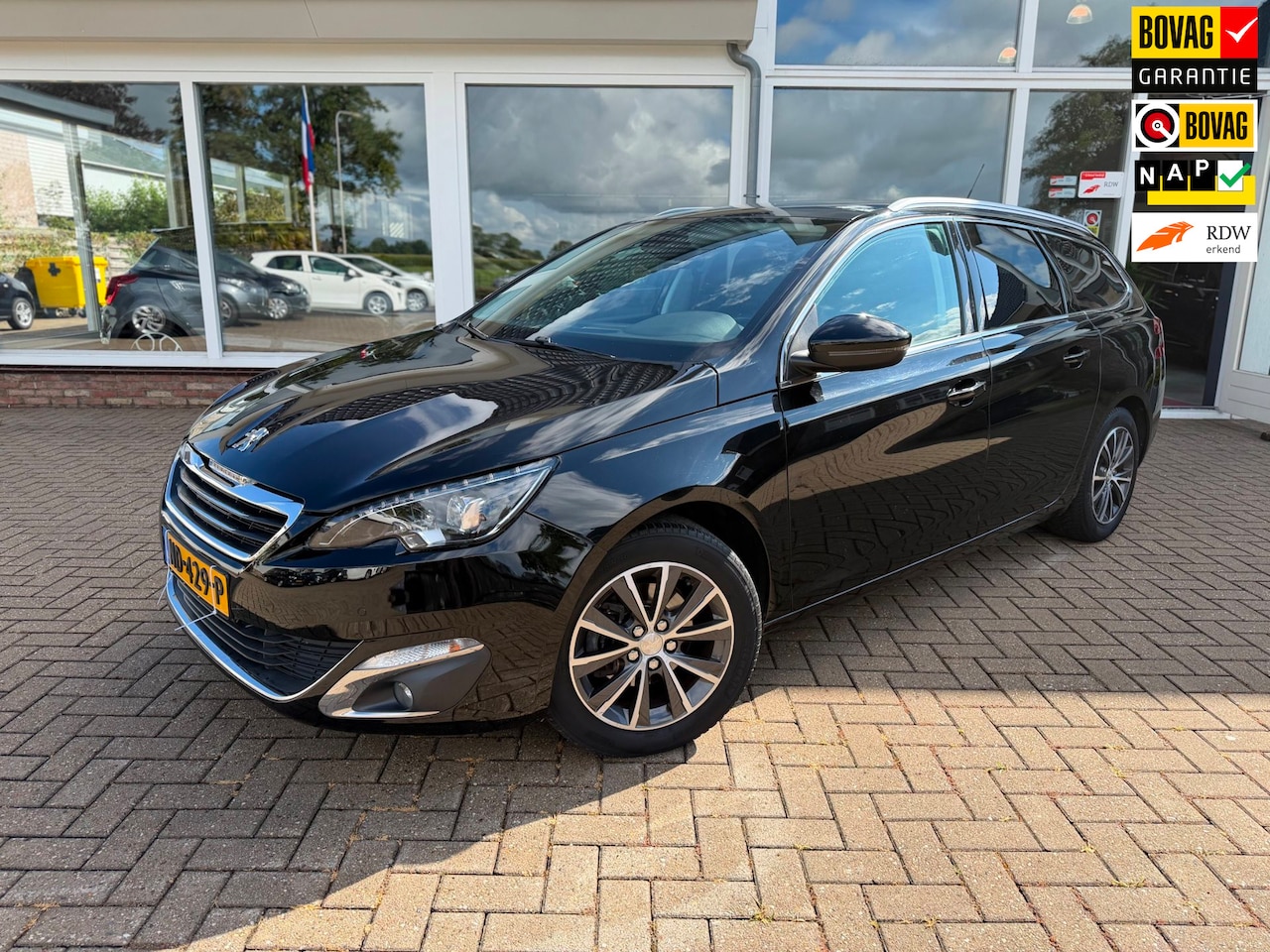 Peugeot 308 SW - 1.2 PureTech Blue Lease Premium/ Pano/ Airco/ Automaat/ Nieuw Riem/ Dealer OH - AutoWereld.nl