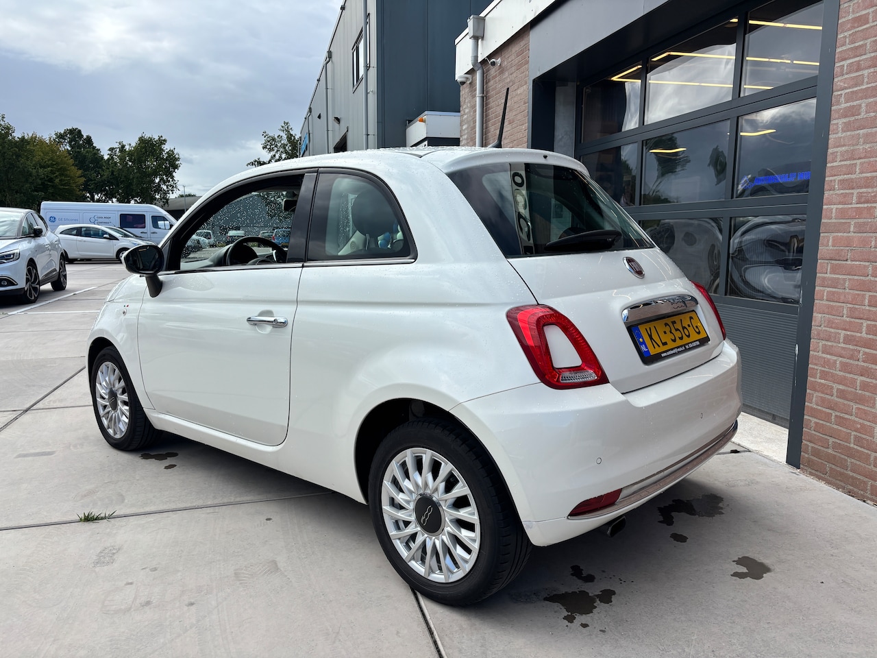 Fiat 500 - 0.9 TwinAir Turbo Lounge | Org-NL auto. Lage km. Pearl White. Airco. U-connect.