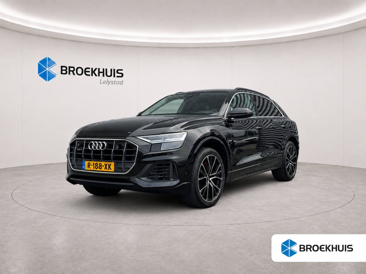 Audi Q8 - 55 TFSIe 381PK QUATTRO PRO LINE ADVANCED AUTOMAAT / NAVI / LEDER / CLIMA / FULL-LED / PDC - AutoWereld.nl