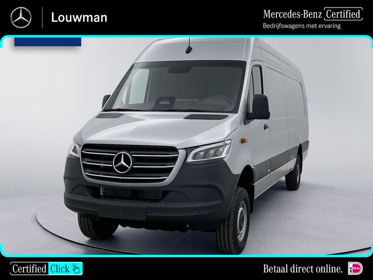 Mercedes-Benz Sprinter - 319 CDI L4H2 Pro 4x4 Nieuwstaat Distronic Elektrische-Schuifdeur Parkeerpakket Stoel & Stu - AutoWereld.nl