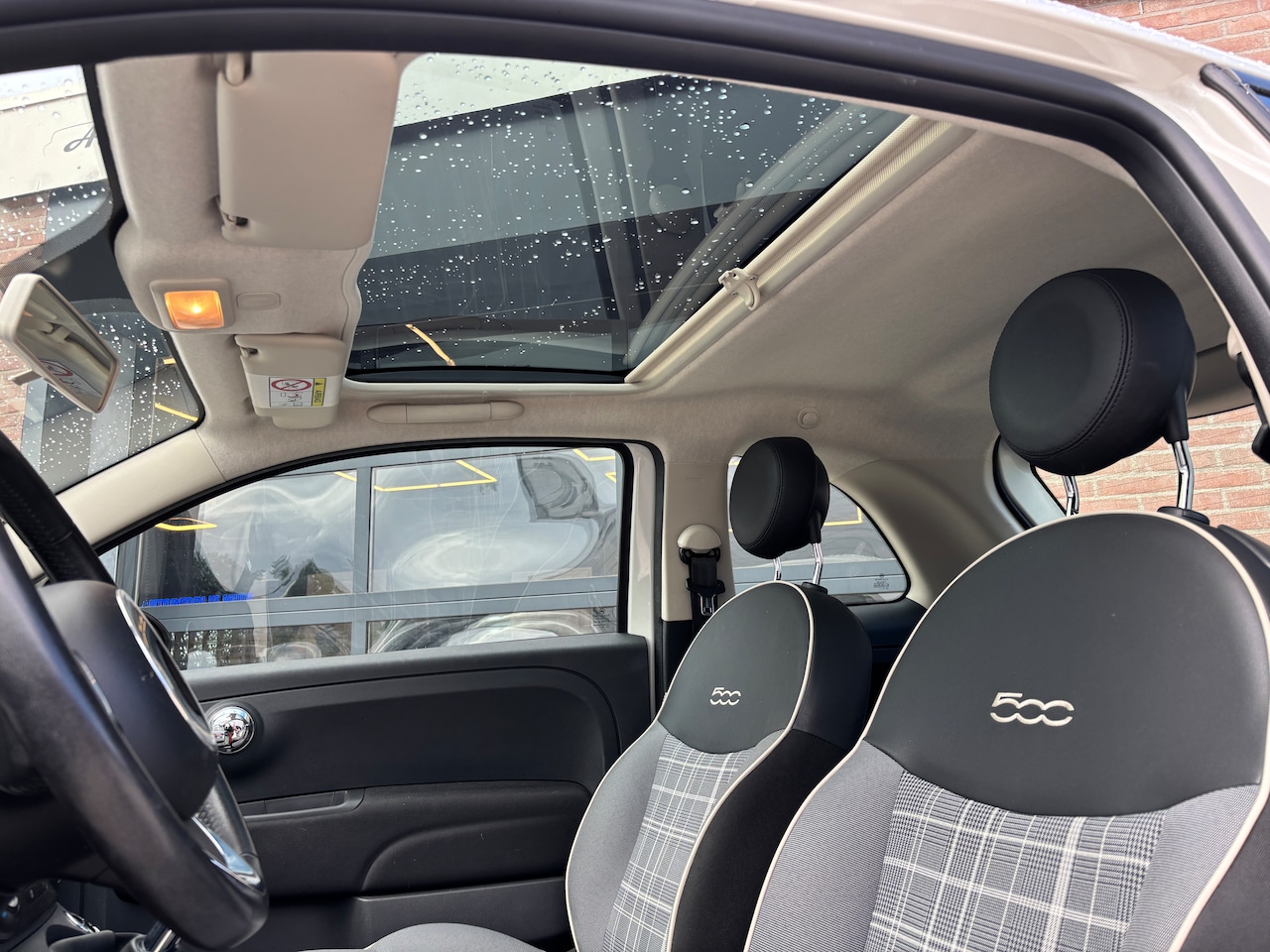 Fiat 500 - 0.9 TwinAir Turbo Lounge | Org-NL auto. Lage km. Pearl White. Airco. U-connect.