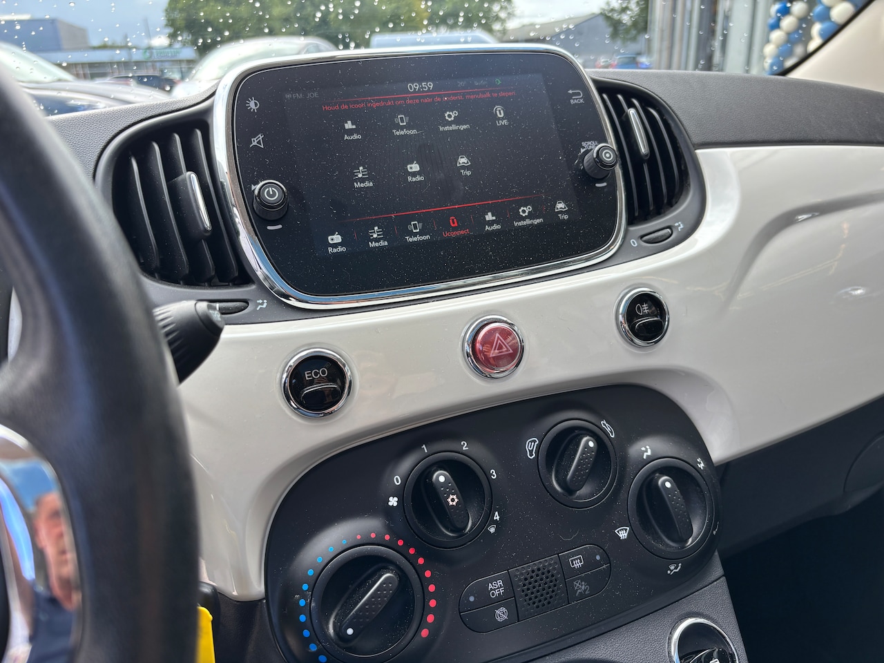 Fiat 500 - 0.9 TwinAir Turbo Lounge | Org-NL auto. Lage km. Pearl White. Airco. U-connect.