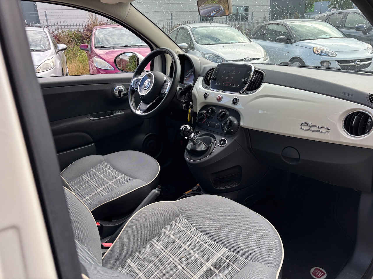 Fiat 500 - 0.9 TwinAir Turbo Lounge | Org-NL auto. Lage km. Pearl White. Airco. U-connect.