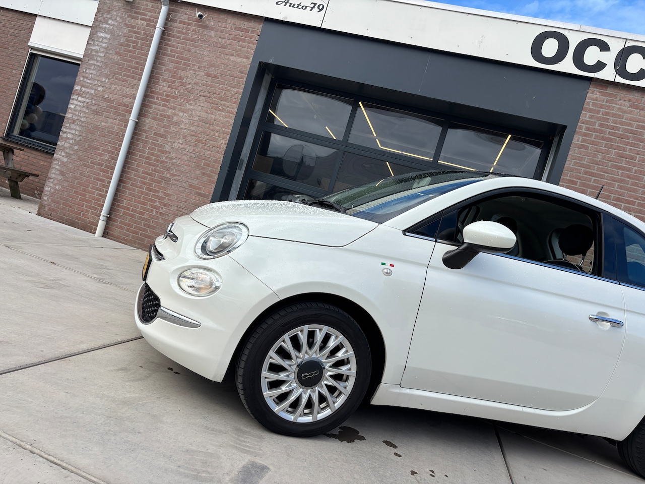 Fiat 500 - 0.9 TwinAir Turbo Lounge | Org-NL auto. Lage km. Pearl White. Airco. U-connect.