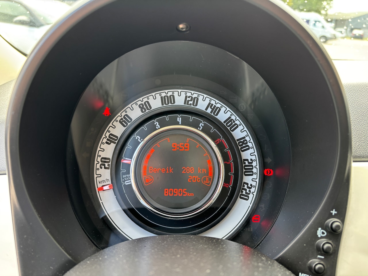 Fiat 500 - 0.9 TwinAir Turbo Lounge | Org-NL auto. Lage km. Pearl White. Airco. U-connect.