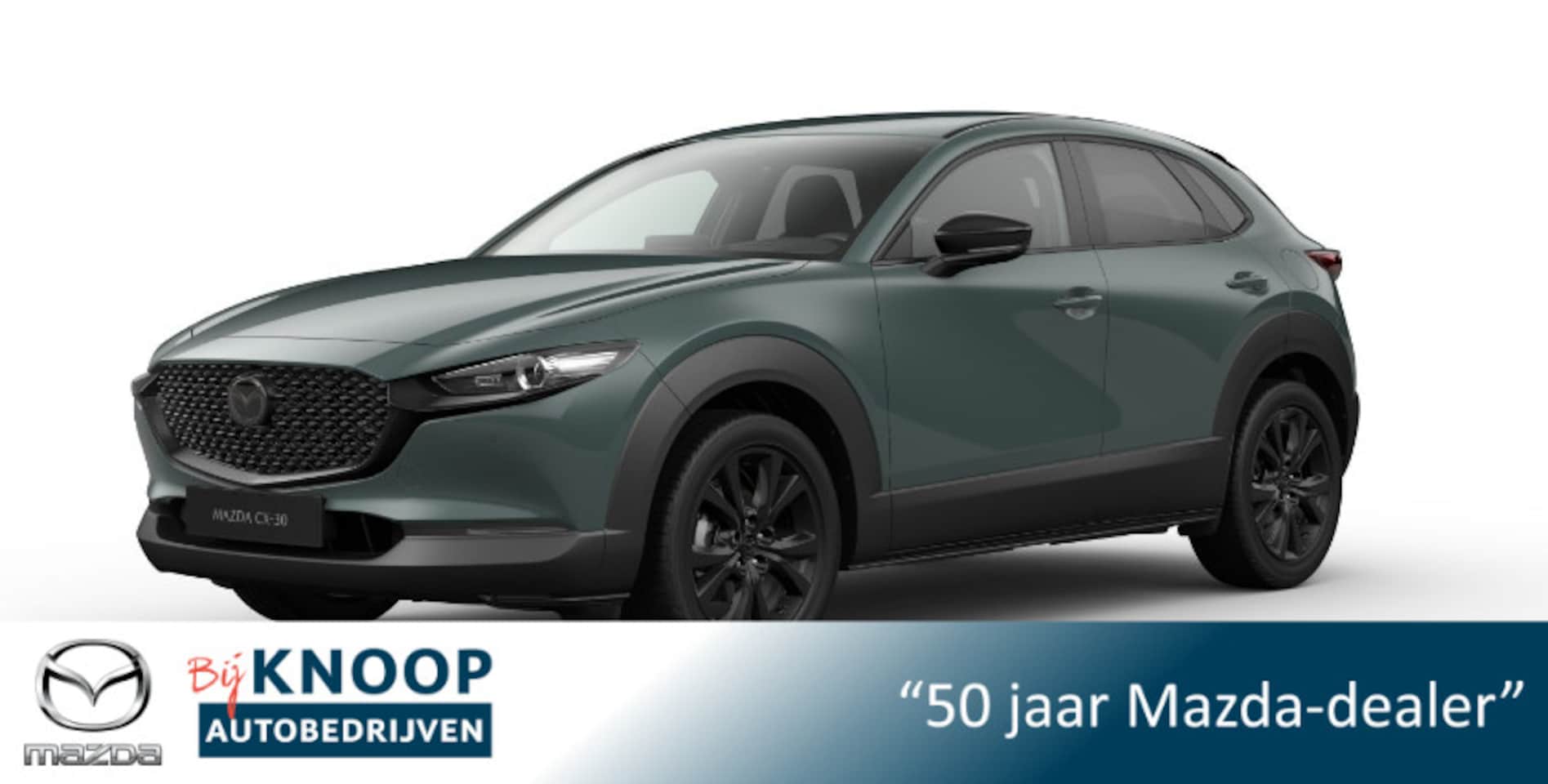 Mazda CX-30 - 2.5 e-SkyActiv-G M Hybrid Homura | Zinc Green | Modeljaar 2026 | €3000,- Voorraadkorting! - AutoWereld.nl