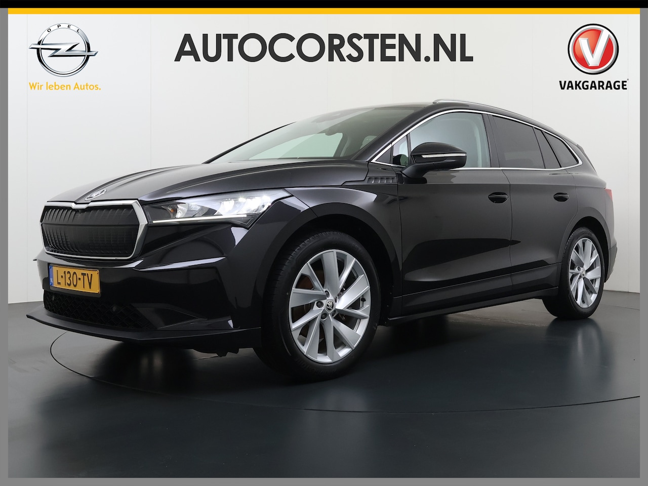 Skoda Enyaq iV - 60 Trekhaak Elek.Achterklep Privacy Glas SOH 90% Keyless advanced Navi Ecc Apple Carplay A - AutoWereld.nl