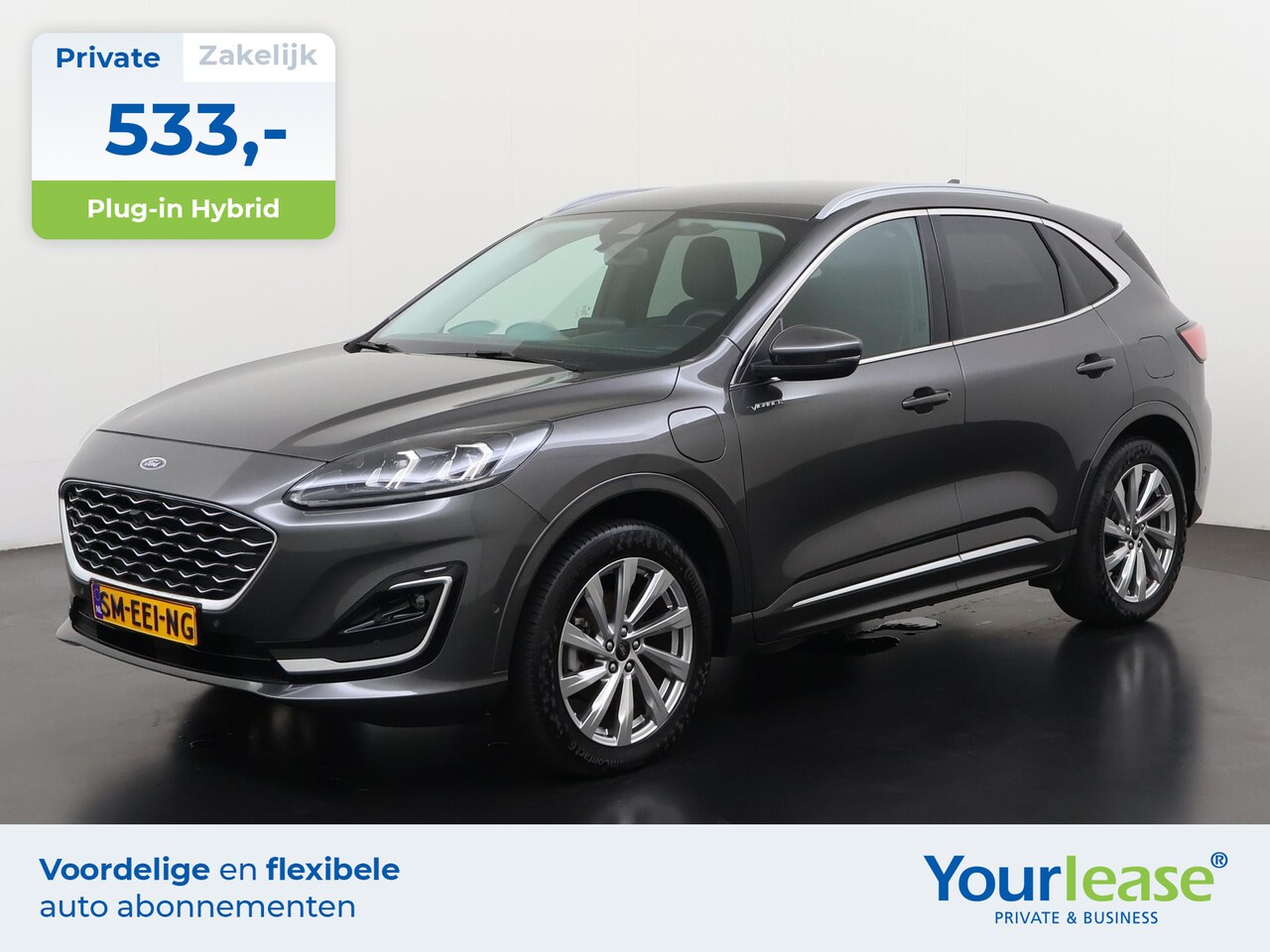 Ford Kuga - 2.5 PHEV Vignale | All-in 533,- Private Lease | Direct uit voorraad - AutoWereld.nl