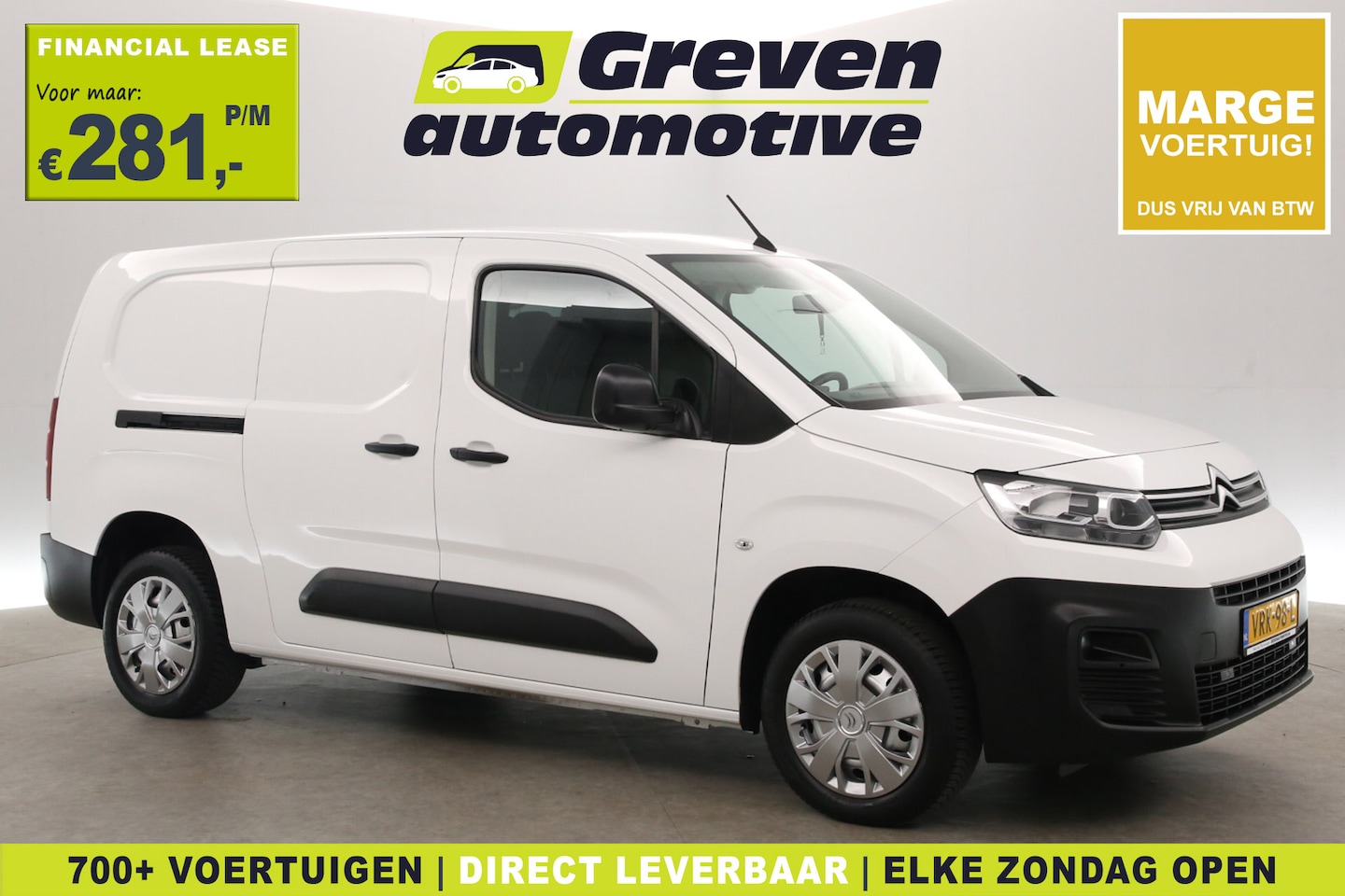Citroën Berlingo - 1.5 BlueHDI L2 | Marge | 3 Zits | Airco | Cruise | Parkeersens. - AutoWereld.nl