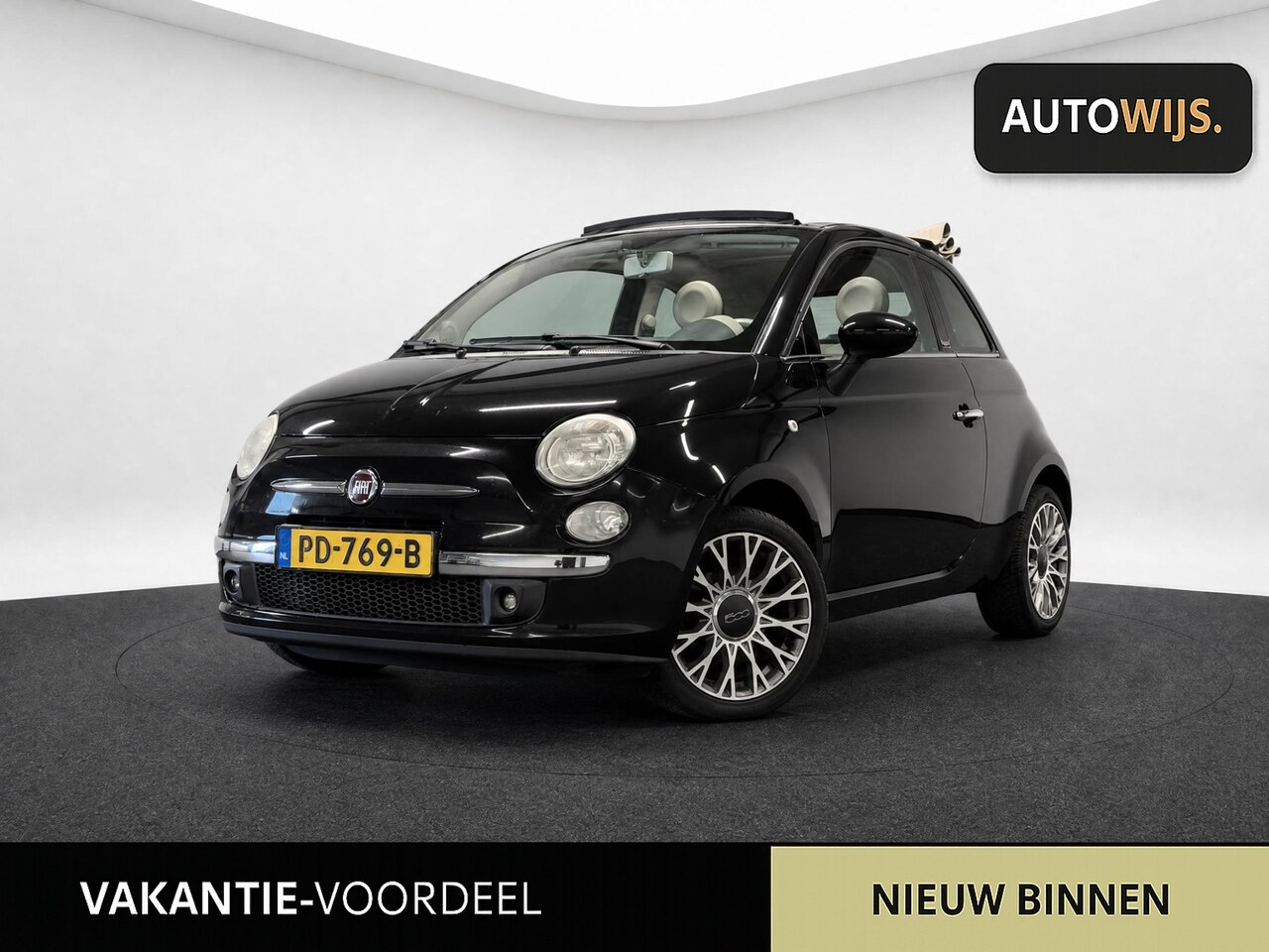 Fiat 500 C - 1.2 Lounge|CABRIO|LM-VELG|APK 7-2027|AIRCO - AutoWereld.nl