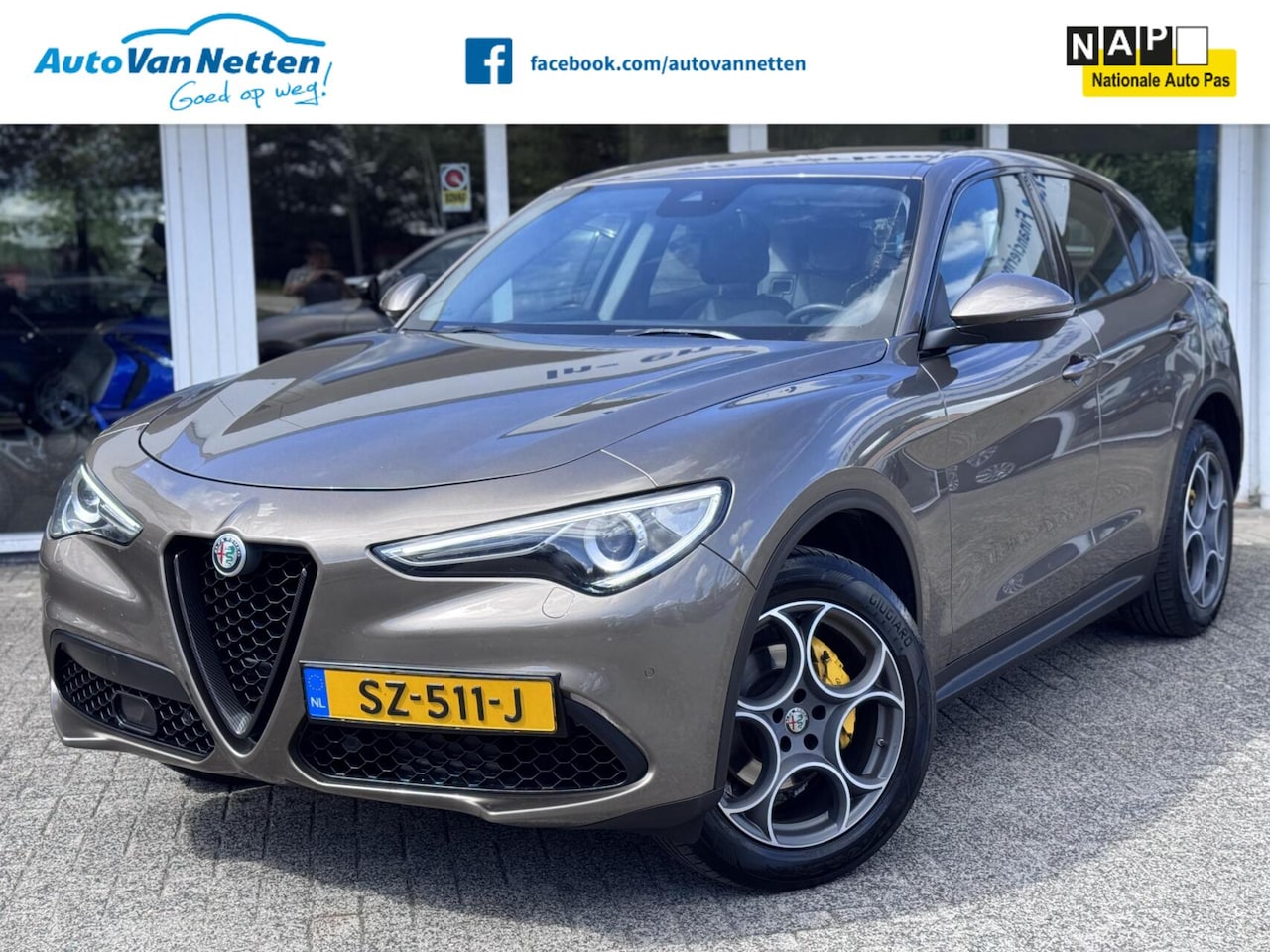 Alfa Romeo Stelvio - 2.0 T 200pk Automaat AWD Super,Clima,Cruise,Lmv,Pdc, - AutoWereld.nl
