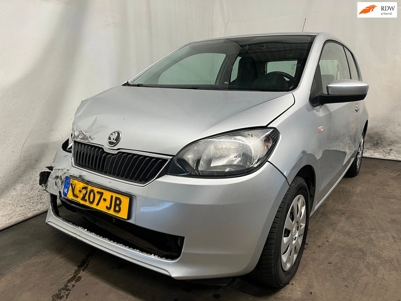 Skoda Citigo - 1.0 Easy - Frontschade - ABS lampje brandt - Schade - AutoWereld.nl