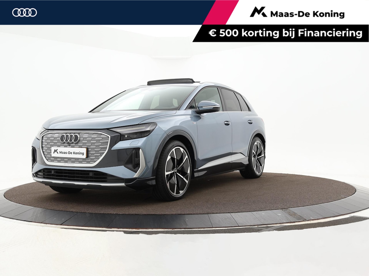 Audi Q4 e-tron - 50 299pk Quattro S Competition 77 kWh · SOH 93% · Panoramadak · Wegklapbare Trekhaak · Ele - AutoWereld.nl