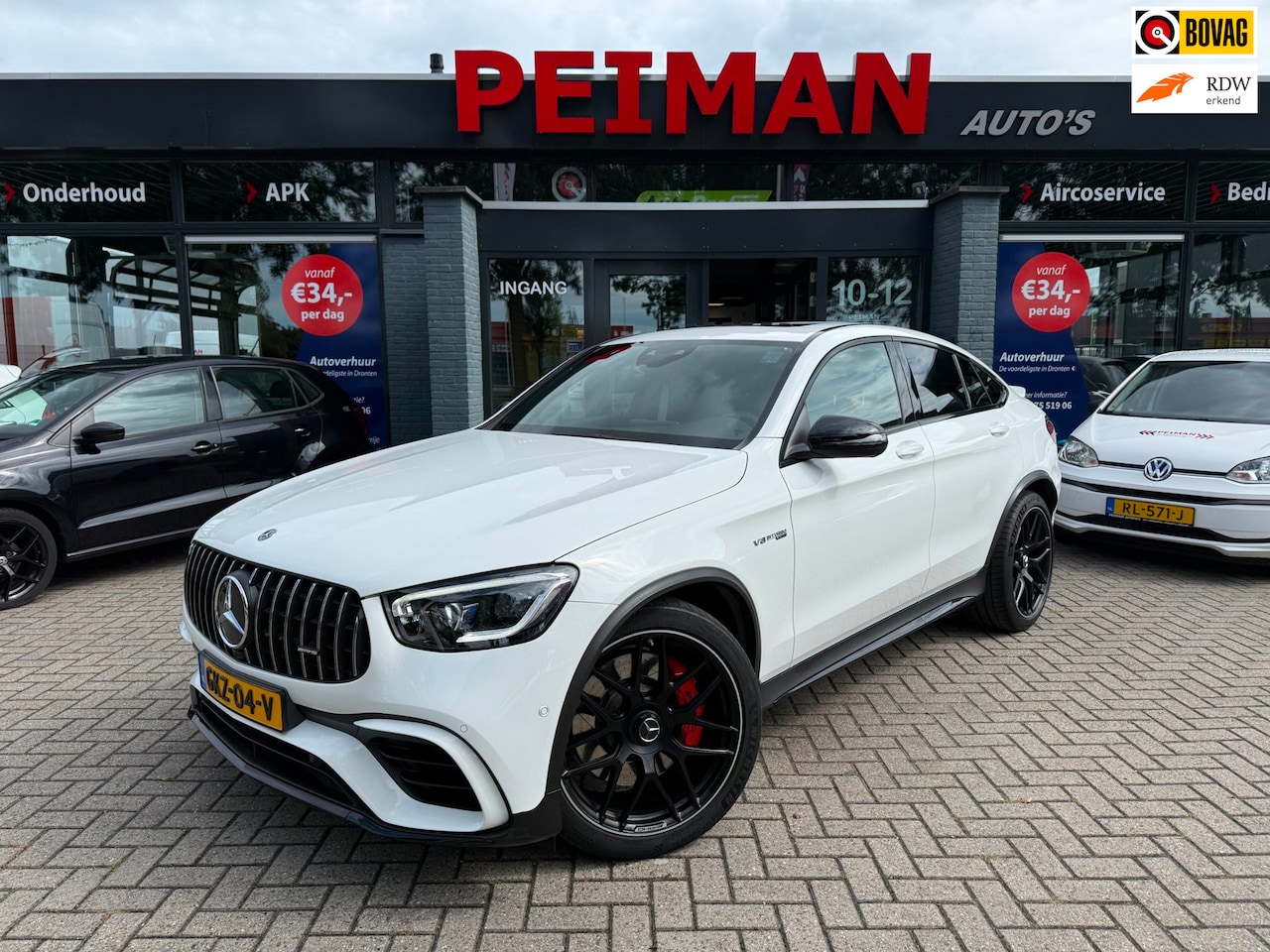 Mercedes-Benz GLC-klasse Coupé - AMG 63 S 4MATIC+ Premium Plus | Burmeister | Schuifkantel dak | Stoelverwarming | - AutoWereld.nl