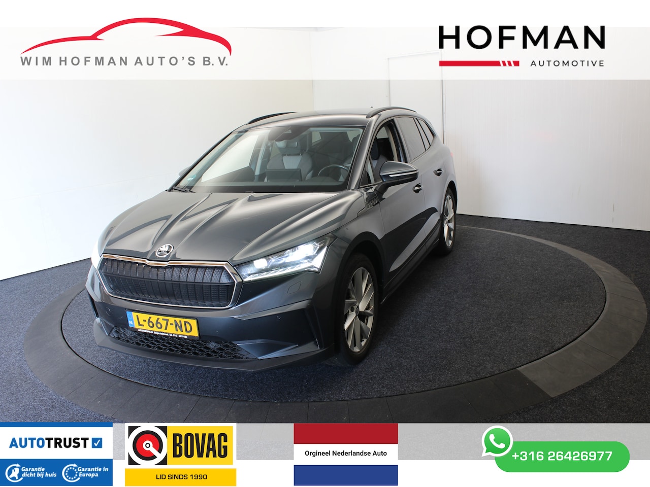 Skoda Enyaq iV - 60 First Edition Comf Sport SOH 89% Camera EL Trekh+Stoelen+Memseats Dhoek - AutoWereld.nl