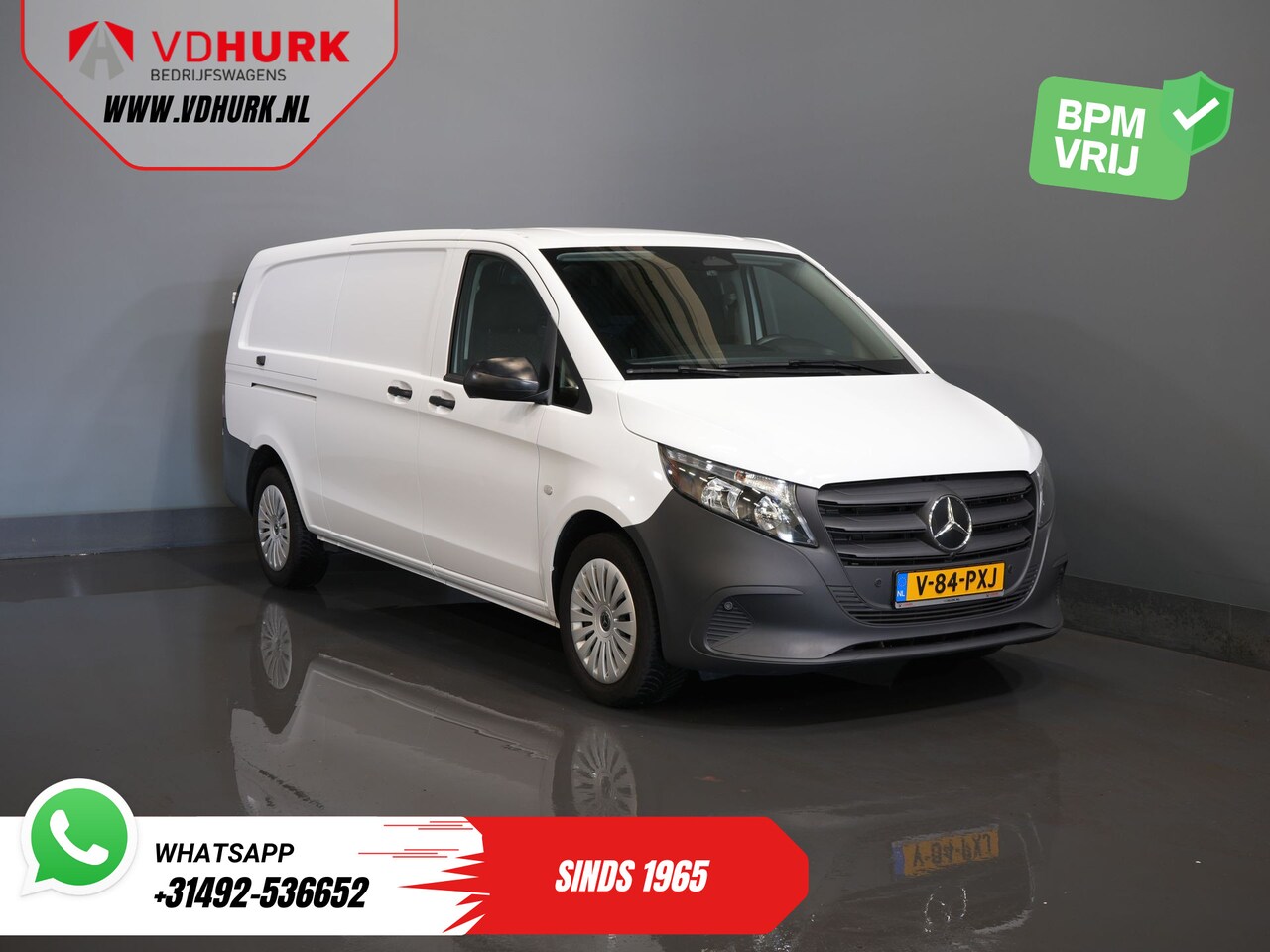 Mercedes-Benz Vito - 116 CDI Aut. L3 Stoelverw./ 2.5t Trekverm./ Camera/ 270Gr.Deuren/ Navi/ Cruise/ DAB/ Airco - AutoWereld.nl