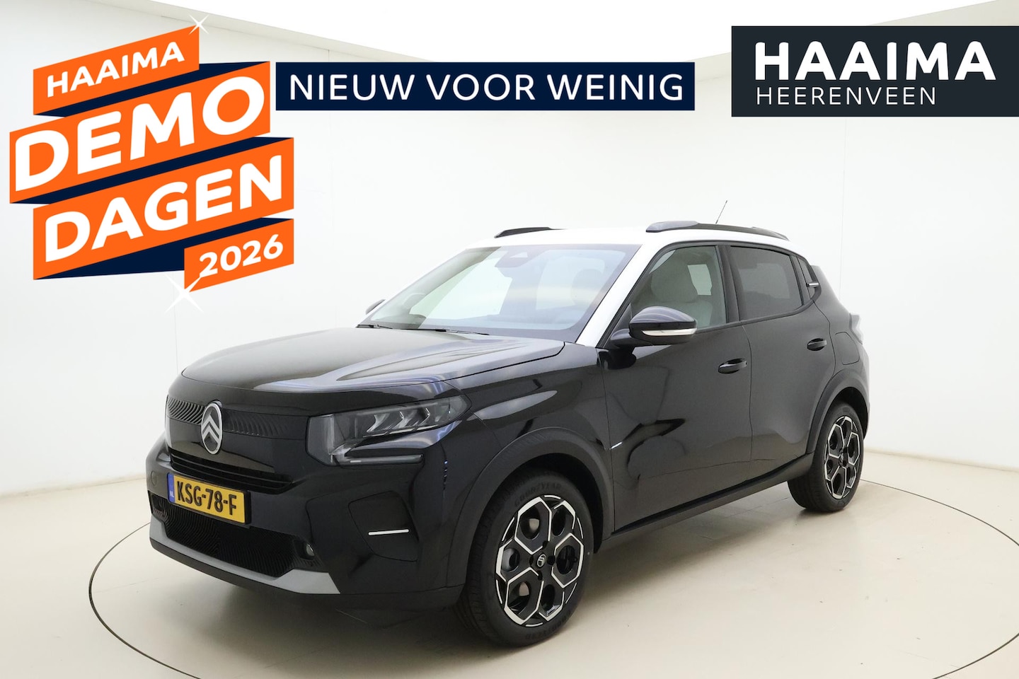 Citroën ë-C3 - Max 113pk Comfort Range 44 kWh DEMO | WLTP 324km | Camera Achter | Two-Tone Dak Wit | Clim - AutoWereld.nl