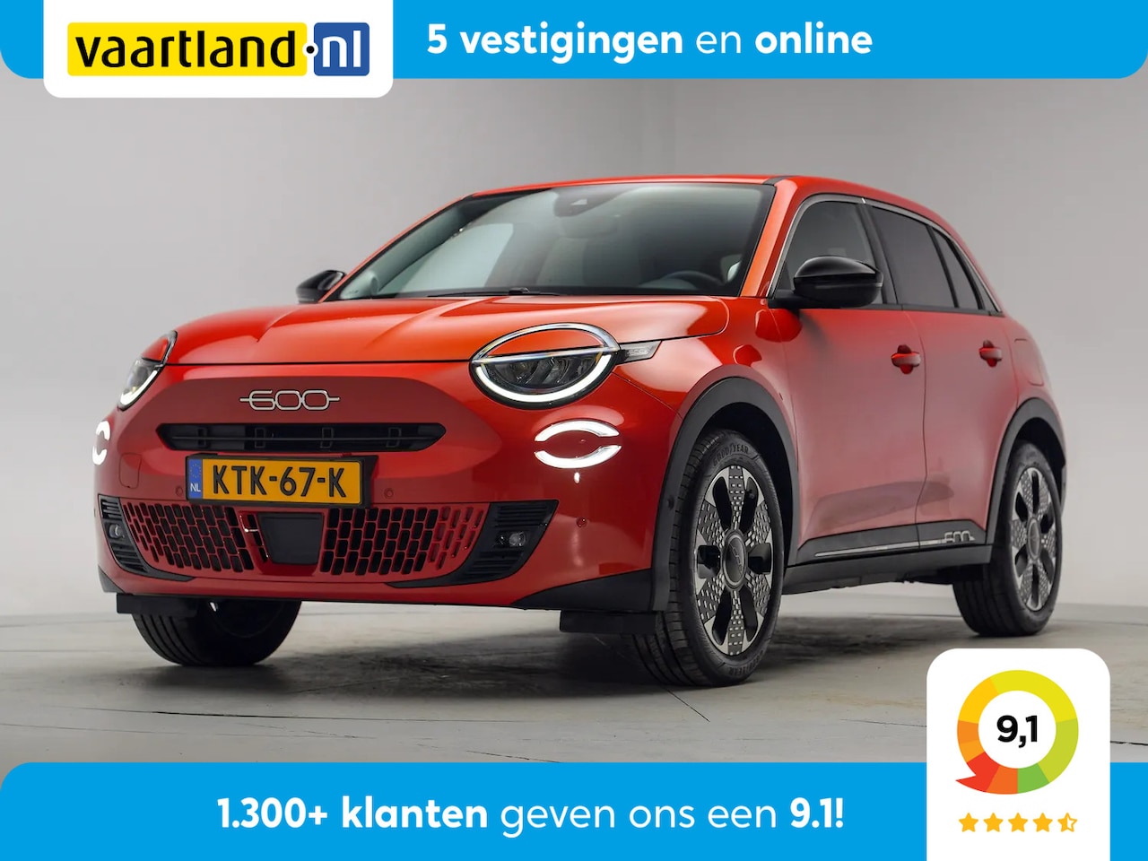 Fiat 600 - 600 e La Prima 54 kWh [ Navi Camera Apple / Android Leder Stoelverwarming ] - AutoWereld.nl