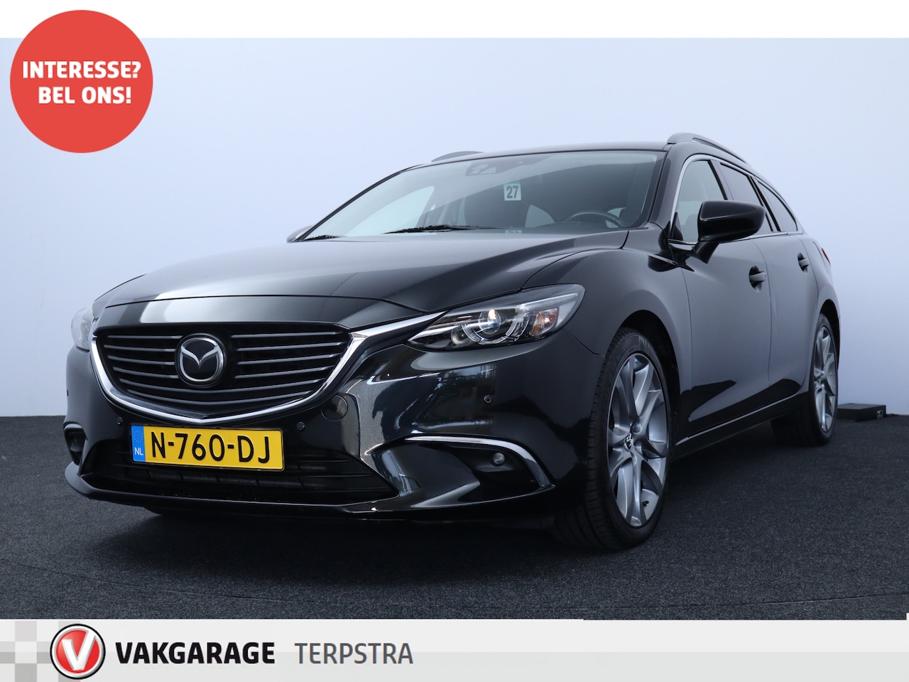 Mazda 6 Sportbreak - 2.2D SkyActiv-D 175 GT-M /AUTOMAAT! /HUD! /LED Koplampen! /Leder /Camera /Lane Assist /Sto - AutoWereld.nl