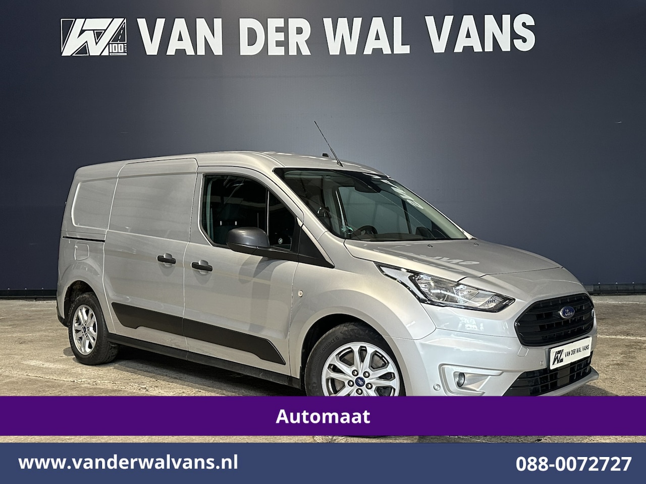 Ford Transit Connect - 1.5 EcoBlue 101pk Automaat L2H1 Inrichting Euro6 Airco | Camera | Navigatie | LM Velgen Cr - AutoWereld.nl