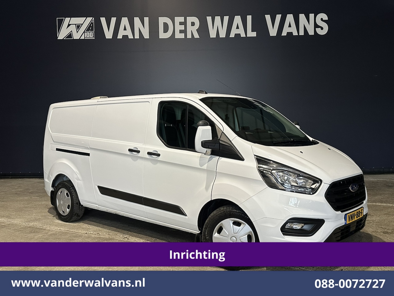 Ford Transit Custom - 2.0 TDCI 130pk L2H1 Inrichting Euro6 Airco | Omvormer | Camera | Apple Carplay | LED | Cru - AutoWereld.nl
