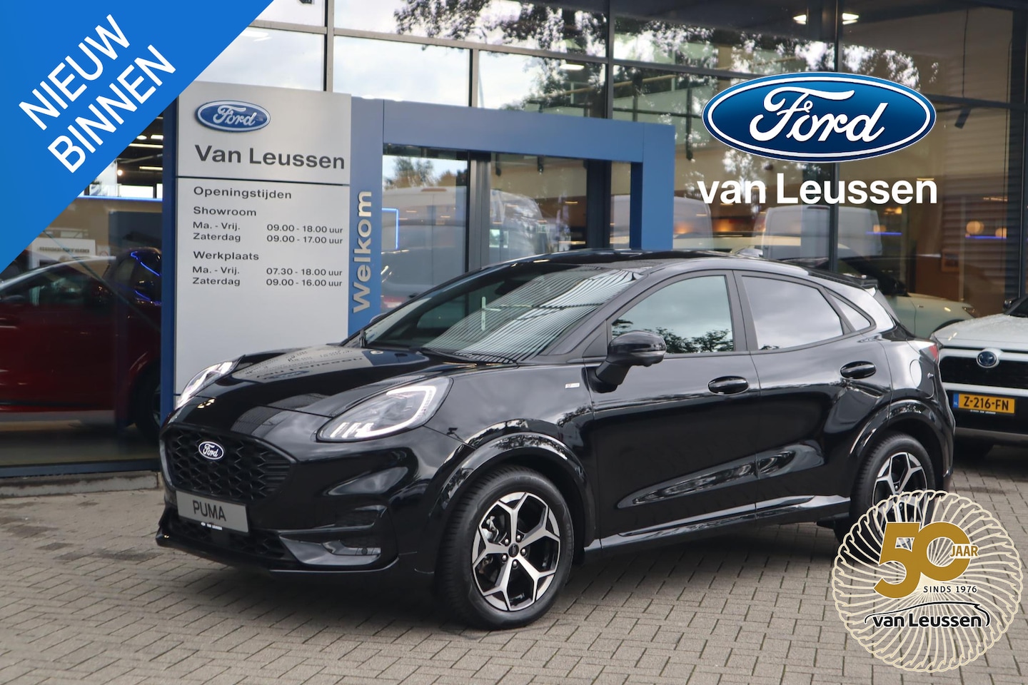 Ford Puma - 155PK HYBRID ST-LINE-X AUTOMAAT WINTERPACK EL-ACHTERKLEP 360-CAMERA HALF-LEDER ADAP. CRUIS - AutoWereld.nl
