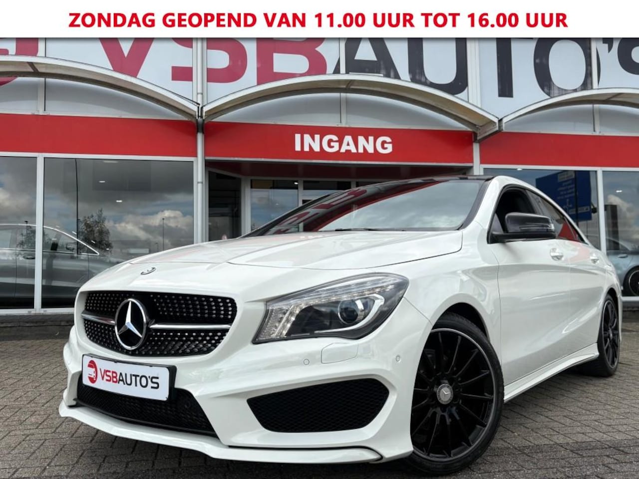 Mercedes-Benz CLA-Klasse - CLA 180 AUT. 122PK AMG-PAKKET PANO-DAK  TREKHAAK SPORT-SOUND AIRCO LMV PDC - AutoWereld.nl