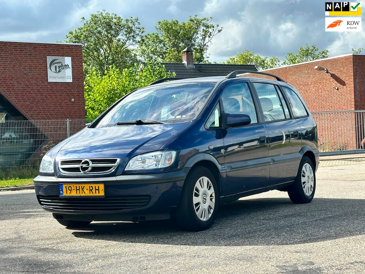 Opel Zafira - 1.6-16V Comfort 7 Persoons*Ijskoude Airco*NAP*Trekhaak*APK*2e eigenaar*LM velgen*Elektrisc - AutoWereld.nl
