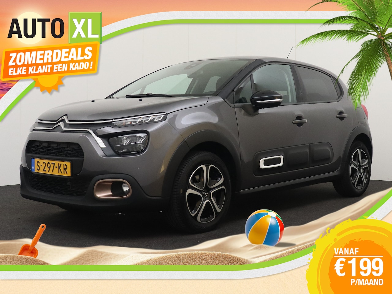 Citroën C3 - 1.2T C-Series Climate Carplay LED DAB 16'LMV Privacy Glas # - AutoWereld.nl