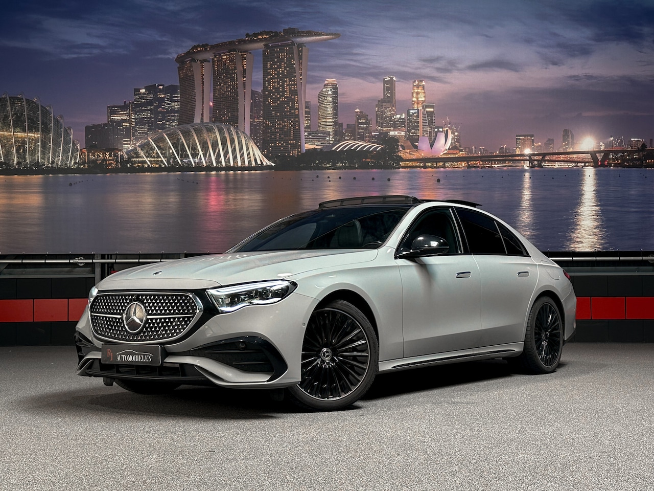 Mercedes-Benz E-klasse - 400 e 4MATIC AMG AlpinGrey |Trekhaak|Burmester|Stoelkoeling/Stuurverwarming - AutoWereld.nl