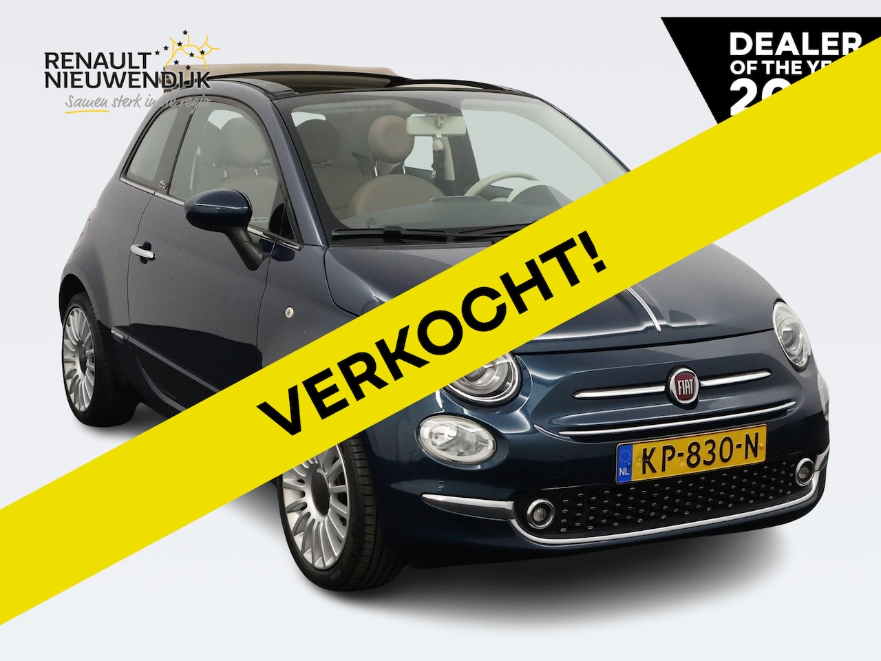 Fiat 500 C - 0.9 TwinAir Turbo Lounge | 1E EIGENAAR | DEALERONDERHOUDEN | LEDER | AIRCO | - AutoWereld.nl