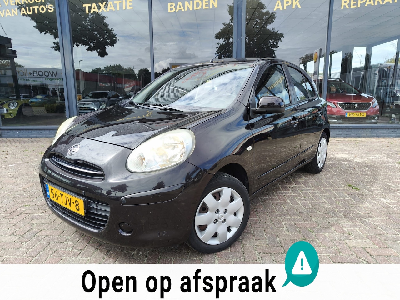 Nissan Micra - 1.2 Acenta AUTOMAAT|APK|5DRS|Parkeersensoren - AutoWereld.nl