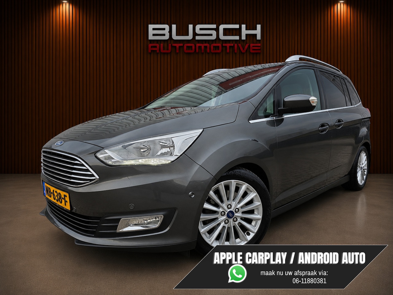 Ford Grand C-Max - 1.5 Titanium | AUTOMAAT | PANO | TREKHAAK | - AutoWereld.nl