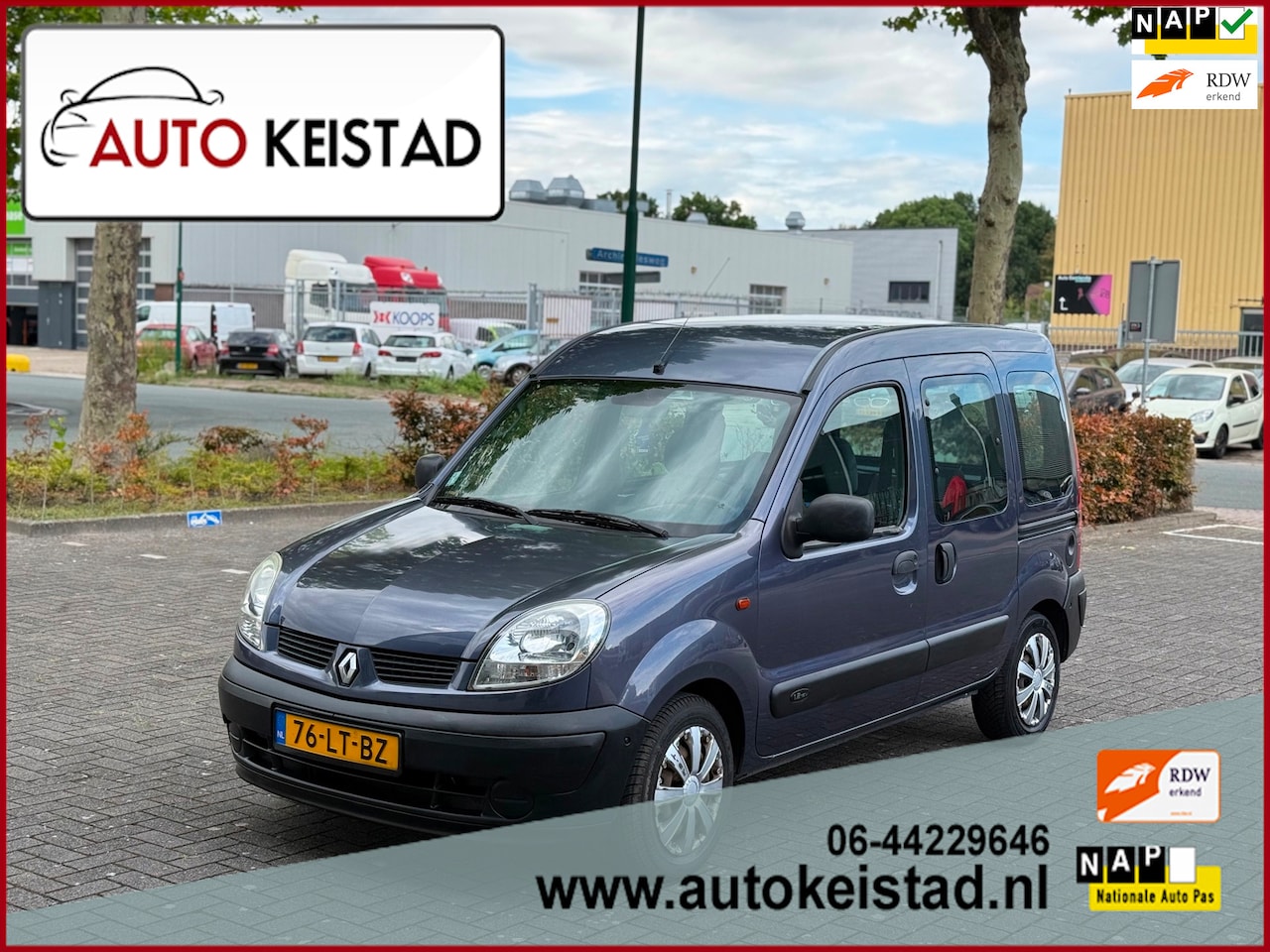 Renault Kangoo - 1.2-16V EXPRESSION 2X SCHUIFDEUR/ELEKTR. RAMEN! EERSTE EIGENAAR! - AutoWereld.nl