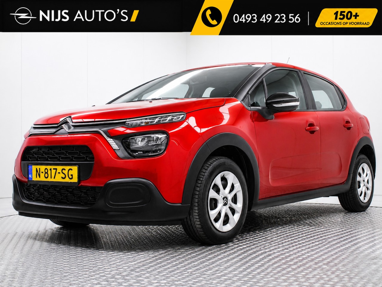 Citroën C3 - 1.2 PureTech Live | airco | pdc achter | afn. trekhaak | bluetooth telefoon | cruise contr - AutoWereld.nl