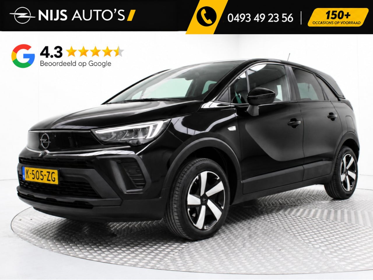 Opel Crossland - 1.2 Turbo Edition | airco | navigatie fullmap | carplay | cruise control | bluetooth telef - AutoWereld.nl