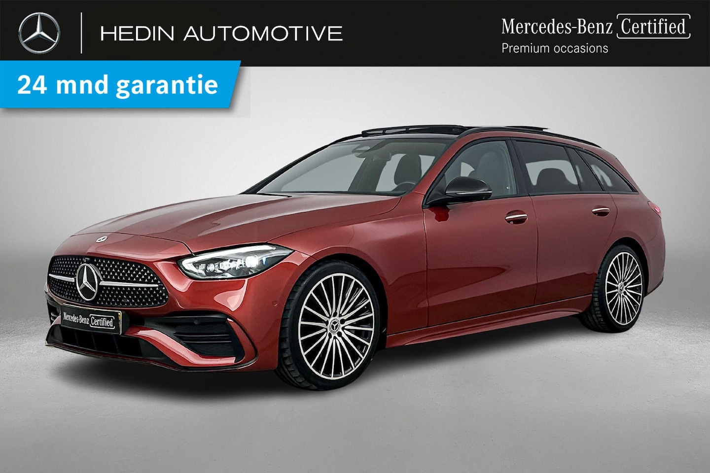 Mercedes-Benz C-klasse Estate - C 180 Automaat AMG Line | Designo | Premium Plus Pakket | Nightpakket | Panoramadak | Head - AutoWereld.nl