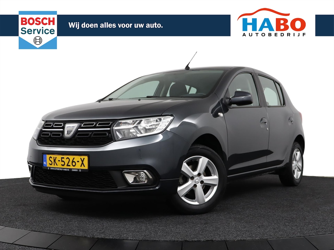Dacia Sandero - 0.9 TCE SL ROYAAL AC/BLUETOOTH/CRUISE/MIST.LAMP/TREKHAAK/LMV/65.000KM!! - AutoWereld.nl