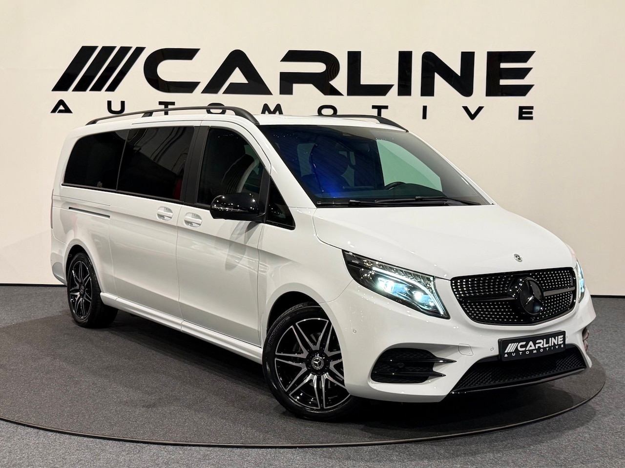Mercedes-Benz V-klasse - 300d Extra Lang Avantgarde AMG LINE 8-PER. CARBON ACC MEM. SFEERVERL. STERRENH. BURNMESTER - AutoWereld.nl