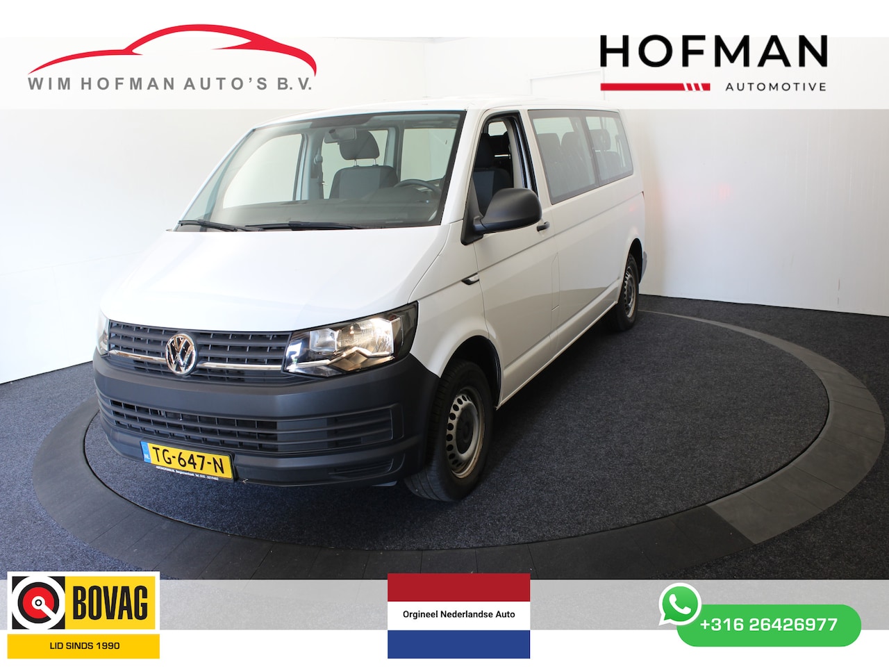 Volkswagen Transporter Kombi - 2.0 TDI L2H1 9 Pers 2+2+2+3 BPM Vrij excl btw - AutoWereld.nl